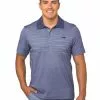 Lowes Polos Cougars Denim Melange Quik-Dry Polo -Traders Country Sales 48239 1584 org