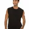 Singlets & Tanks Lowes Basic Cotton Jersey Black Muscle Top