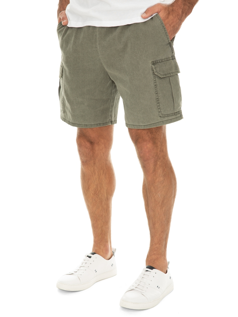 Ruggers Cotton Cargo Shorts Khaki 4 Ruggers Cotton Cargo Shorts Khaki - Image 2