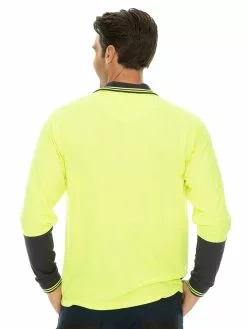 Shirts Traders Yellow & Navy Long Sleeve Hi-Vis Polo 13 Shirts Traders Yellow & Navy Long Sleeve Hi-Vis Polo -Traders Country Sales 51766 b lowes 1
