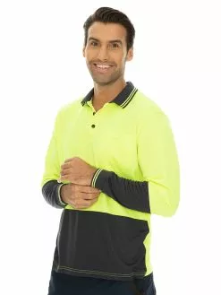 Shirts Traders Yellow & Navy Long Sleeve Hi-Vis Polo 15 Shirts Traders Yellow & Navy Long Sleeve Hi-Vis Polo -Traders Country Sales 51766 d lowes 1