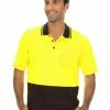 Shirts Traders Yellow & Navy Cool Dry Hi-Vis Polo -Traders Country Sales 51769 f lowes 1 23