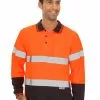 Shirts Traders Orange & Navy Taped Long Sleeve Polo 2 Shirts Traders Orange & Navy Taped Long Sleeve Polo -Traders Country Sales 51777 f lowes 1 21
