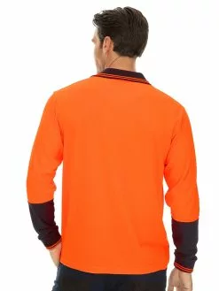 Shirts Traders Orange & Navy Long Sleeve Hi-Vis Polo 7 Shirts Traders Orange & Navy Long Sleeve Hi-Vis Polo -Traders Country Sales 51778 b lowes 1 1