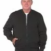 Knitwear Elliotts Black Ribbed Full Zip Knitted Jacket -Traders Country Sales 52323 147 org