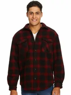 Jackets Lowes Red & Black Coral Fleece Lined Shacket 6 Jackets Lowes Red & Black Coral Fleece Lined Shacket -Traders Country Sales 52807 02 v2