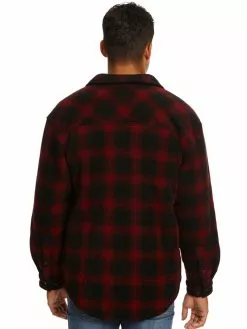 Jackets Lowes Red & Black Coral Fleece Lined Shacket 7 Jackets Lowes Red & Black Coral Fleece Lined Shacket -Traders Country Sales 52807 03 v2