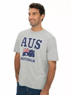 T-Shirts Lowes Australian Flag Grey Marle T-Shirt -Traders Country Sales 55615 s 1