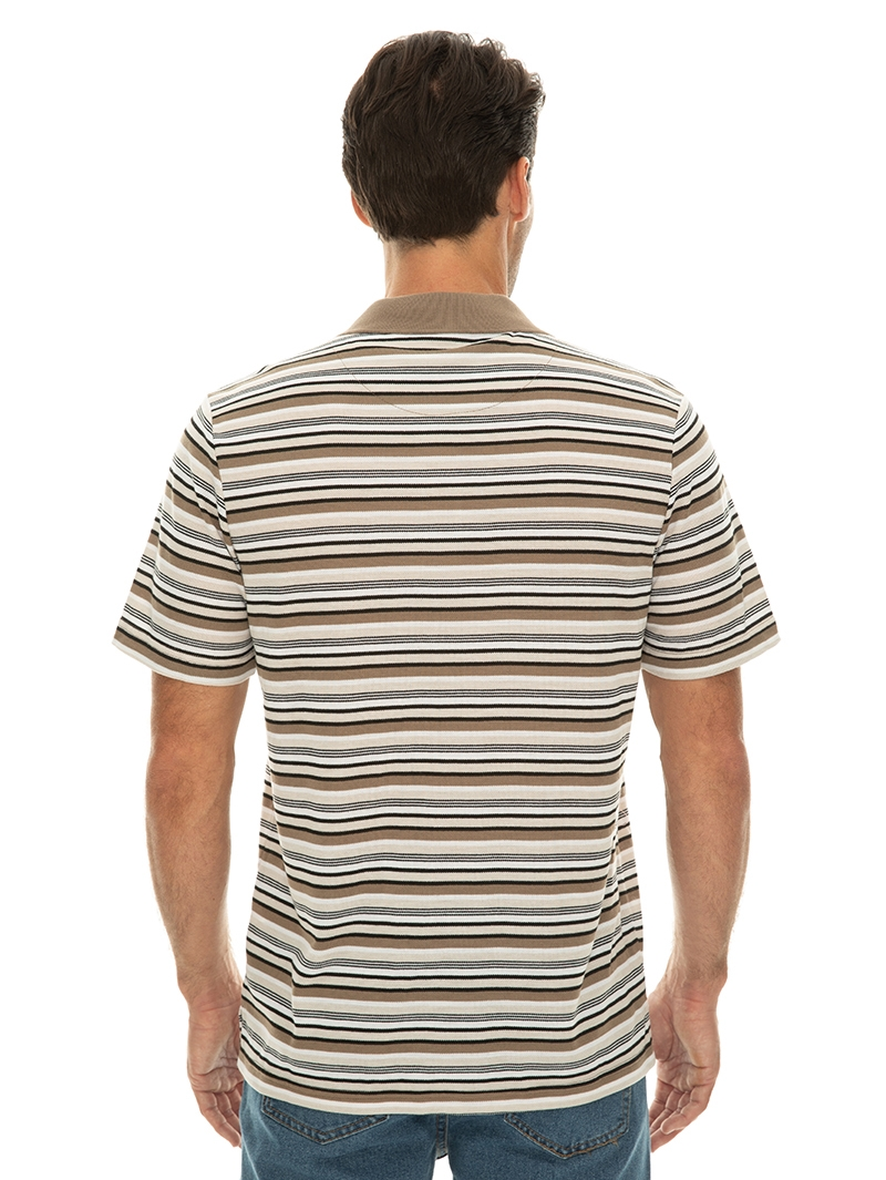 Polos Lowes Navy Yarn Dyed Stripe Polo 5 Polos Lowes Navy Yarn Dyed Stripe Polo - Image 3