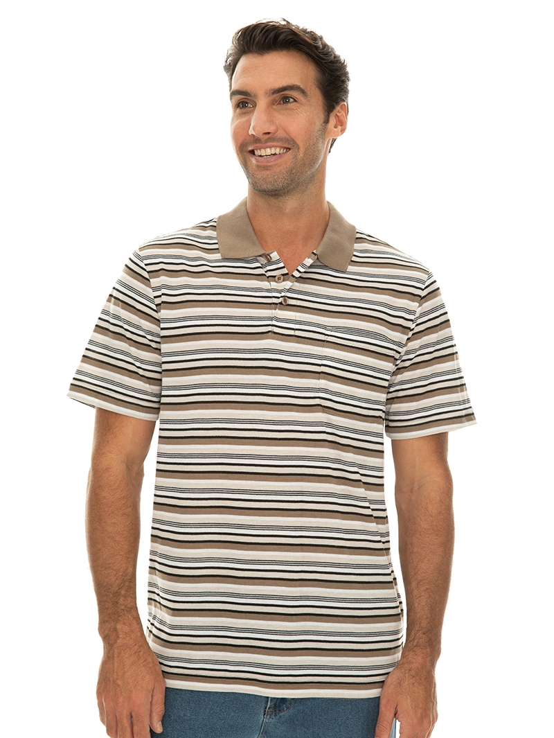 Polos Lowes Navy Yarn Dyed Stripe Polo 6 Polos Lowes Navy Yarn Dyed Stripe Polo - Image 4