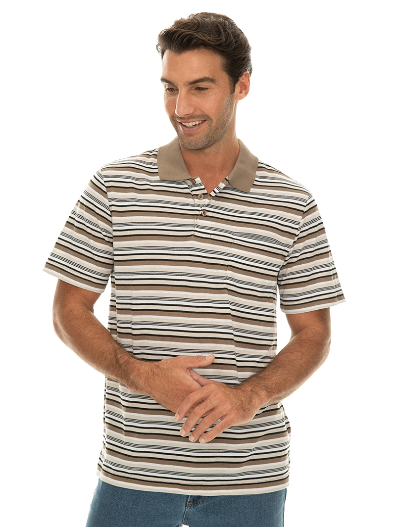 Polos Lowes Navy Yarn Dyed Stripe Polo 7 Polos Lowes Navy Yarn Dyed Stripe Polo - Image 5