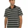 Polos Lowes Black & Grey Marle Stripe Knit Polo -Traders Country Sales 55650 f lowes 1 6
