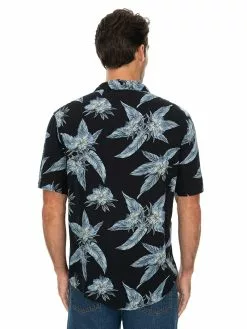 Shirts Lowes Navy Flower Rayon Short Sleeve Shirt -Traders Country Sales 55687 b 1