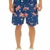 Bottoms Lowes Unisex Navy Australia Elastic Waist Shorts