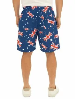 Bottoms Lowes Unisex Navy Australia Elastic Waist Shorts -Traders Country Sales 55794 c