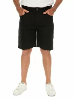 Traders Stretch Jean Shorts Black