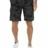 Lowes Camo Cargo Shorts Black - Elastic Waist -Traders Country Sales 56732 f