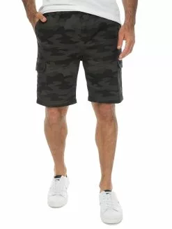 Lowes Camo Cargo Shorts Khaki - Elastic Waist