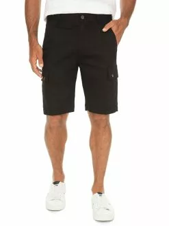 Traders Stretch Canvas Cargo Shorts Black