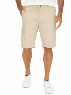Traders Stretch Canvas Cargo Shorts Beige