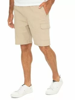 Lowes Cargo Shorts Beige - Elastic Waist -Traders Country Sales 56745 s 1
