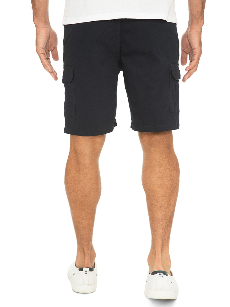 Lowes Cargo Shorts Navy - Elastic Waist 5 Lowes Cargo Shorts Navy - Elastic Waist - Image 3
