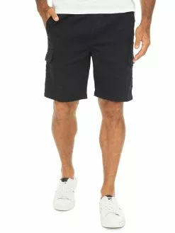 Lowes Cargo Shorts Navy - Elastic Waist