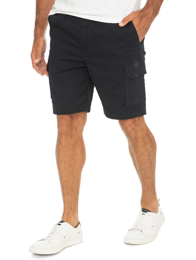 Lowes Cargo Shorts Navy - Elastic Waist 4 Lowes Cargo Shorts Navy - Elastic Waist - Image 2