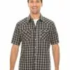 Shirts Traders Black Check Short Sleeve Shirt -Traders Country Sales 56797 f lowes