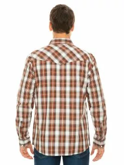 Shirts Traders Brown Check Long Sleeve Shirt -Traders Country Sales 56798 b lowes