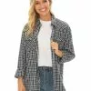 Tops Traders Blue Check Unisex Long Sleeve Shirt -Traders Country Sales 56799 f lowes 3