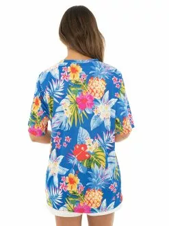 Lowes Tops Unisex Crew Neck Tropical Blue -Traders Country Sales 56892 b