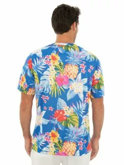 Lowes T-Shirts Mens Crew Neck Tropical Blue -Traders Country Sales 56892 b 1