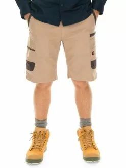 Traders 308 Elastic Waist Shorts Khaki
