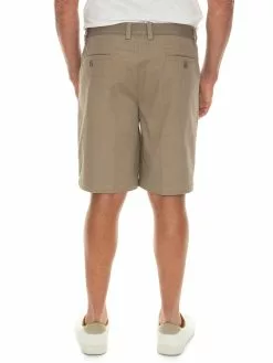 Manhattan Stretch Chino Shorts Khaki - Elastic Waist -Traders Country Sales 57043 b lowes 1