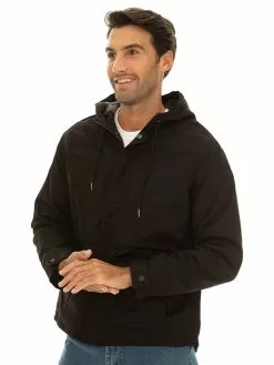 Jackets Prodigy Black Sherpa Lined Zip Hooded Jacket -Traders Country Sales 57120 s lowes 1