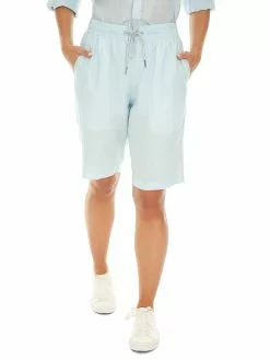 Bottoms Riley Adams Blue Linen Shorts Unisex