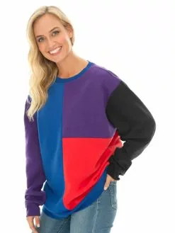 Tops Lowes Unisex Royal Spliced Sloppy Joe