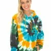 Tops Prodigy Unisex Multi Blue Tie Dye Popover Hoodie -Traders Country Sales 57194 1