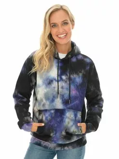 Tops Prodigy Unisex Purple Tie Dye Popover Hoodie