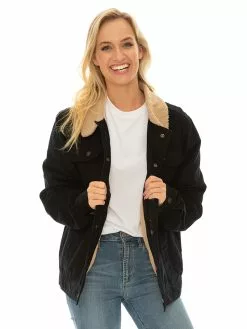 Unisex Clothing Prodigy Navy Sherpa Lined Corduroy Unisex Jacket