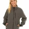 Unisex Clothing Outer Peak Grey Textured Zip Unisex Jacket -Traders Country Sales 57790 f lowes 2