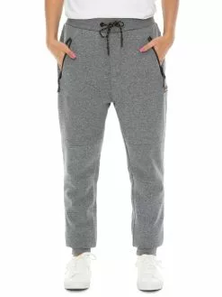 Tops Outer Peak Grey Bonded Polar Fleece Unisex Trackpants