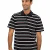 Polos Lowes Navy Stripe Knit Polo -Traders Country Sales 57882 f lowes 1 6