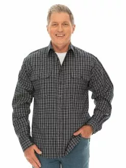 Shirts Bisley Countryman Navy Long Sleeve Shirt