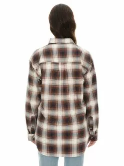 Tops Lowes Unisex Brown & Navy Check Flannelette Shirt 7 Tops Lowes Unisex Brown & Navy Check Flannelette Shirt -Traders Country Sales 58125 l b lowes