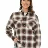Tops Lowes Unisex Brown & Navy Check Flannelette Shirt -Traders Country Sales 58125 l f lowes