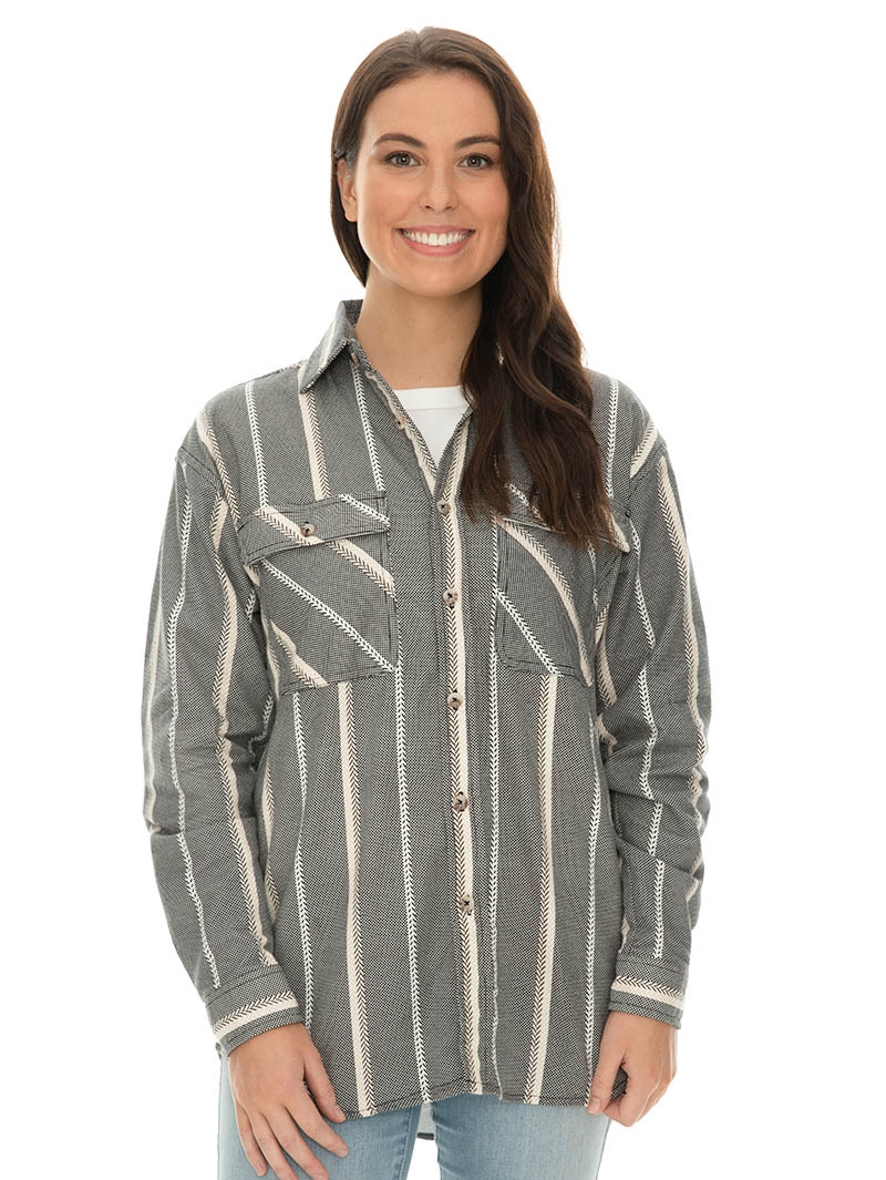 Tops Lowes Unisex Multi Coloured Stripe Flannelette Shirt 3 Tops Lowes Unisex Multi Coloured Stripe Flannelette Shirt