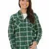 Tops Lowes Unisex Green & Navy Check Flannelette Shirt -Traders Country Sales 58133 l f lowes