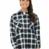 Tops Lowes Unisex Navy Check Flannelette Shirt -Traders Country Sales 58134 l f lowes